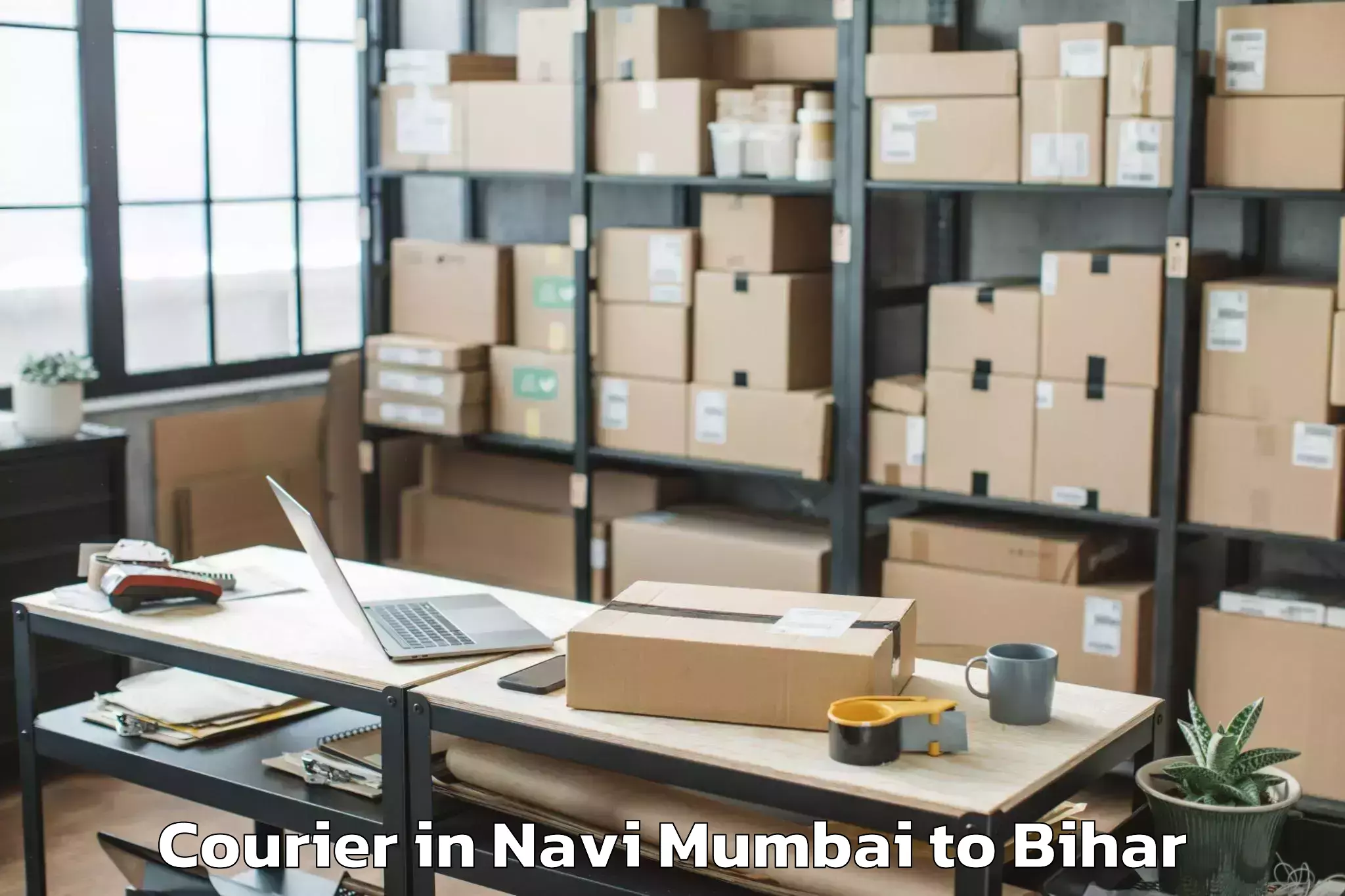 Reliable Navi Mumbai to Lakri Nabigabj Courier